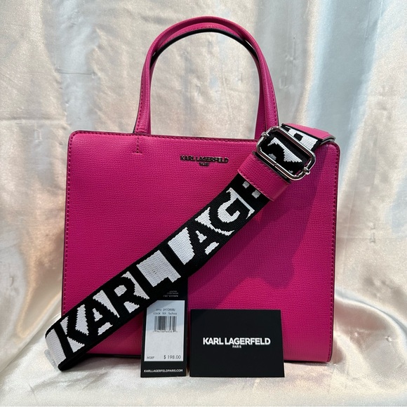 KARL LAGERFELD NWT CROSSBODY/TOTE - Picture 1 of 15